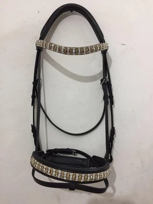 CBU-Premium Leather Horse Bridle with Reins  Adjustable Western Bridle Headstall - Image 1 of 4