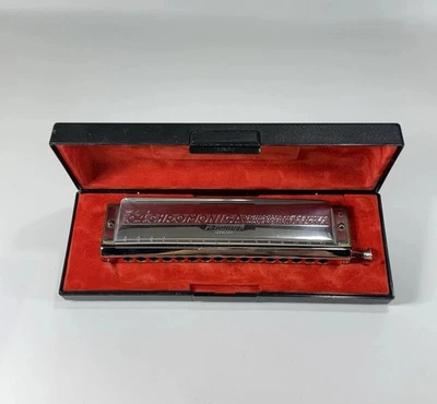 M. Hohner The 64 Chromonica 4-Chromatic Octaves Professional Model 280C in Case - Image 1 of 4