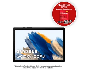 Samsung Galaxy Tab A8, 32 GB eMMC, Gris Oscuro, WiFi, 10.5" WUXGA, 3 GB RAM - Imagen 1 de 10