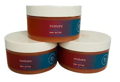 Bath & Body Works Restore con mantequilla corporal batida con magnesio paquete de 3 6,5 OZ Foto 1 de 4