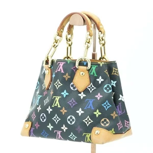 LOUIS VUITTON Multicolore Audra M40048 Handbag Noir Black Women's - Picture 1 of 18