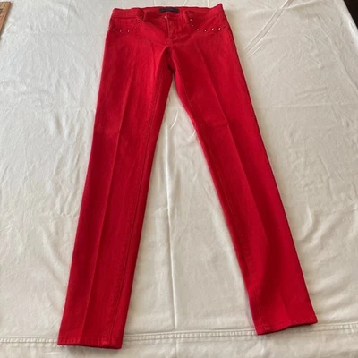 Juicy Couture Women's Black Label Red Skinny Jeans Size 27 - Image 1 of 4