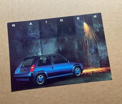 1990 Renault 5 GT Turbo Raider Limited Edition Brochure - MINT - Image 1 of 2