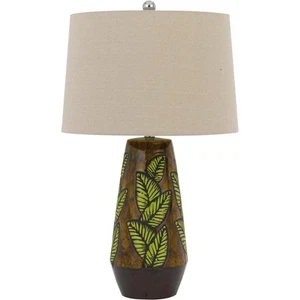 CAL Lighting & Accessories BO-2973TB Hanson Table Lamp Cocoa - Picture 1 of 3