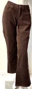 G.H. BASS Brown Corduroy Straight-Leg 5‑Pocket Pants Size 10 - Imagen 1 de 7