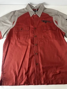 Camisa Harley Davidson Abotonada Talla XL Color Salmón HD Espalda Logo y Mangas - Imagen 1 de 12