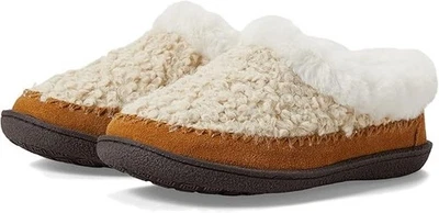 Staheekum Women's Serene Brush Knit Suede Slipper Oat Size 8 - Image 1 of 4
