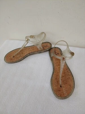 NWOB KATE SPADE NEW YORK Plastic/Cork Flat Women's Sandals,US Size10B  - Image 1 of 4