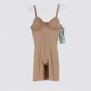 Assets by Spanx Women's Strapless Cupped Midthigh Bodysuit Size Large - Picture 1 of 2