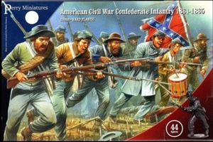 28mm AMERICAN CIVIL WAR CONFEDERATE INFANTRY 1861-1865-PERRY MINIATURES - Imagen 1 de 1
