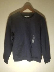 Karen Scott Sport XS Sweatshirt Long Sleeve Navy Blue NWT - Picture 1 of 9