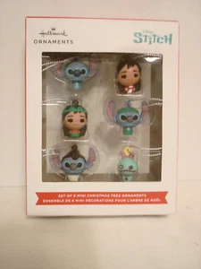 Hallmark Disney Lilo & Stitch 6 Mini Ornamente 2024 - NEU - Bild 1 von 14