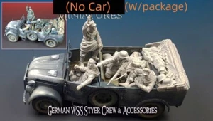 1/35 resin figures model WW II 4 German Vehicular Soldiers W/package unassembled - Picture 1 of 3