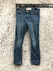 Levi's 511 Slim Straight Jeans Boys Size 14 Blue Medium Wash KNEE WEAR - Picture 1 of 17