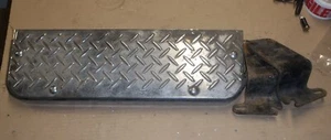   Chrome Checker Plate Step With Brackets, Pickup, 4 X 4,Commercial - Picture 1 of 7