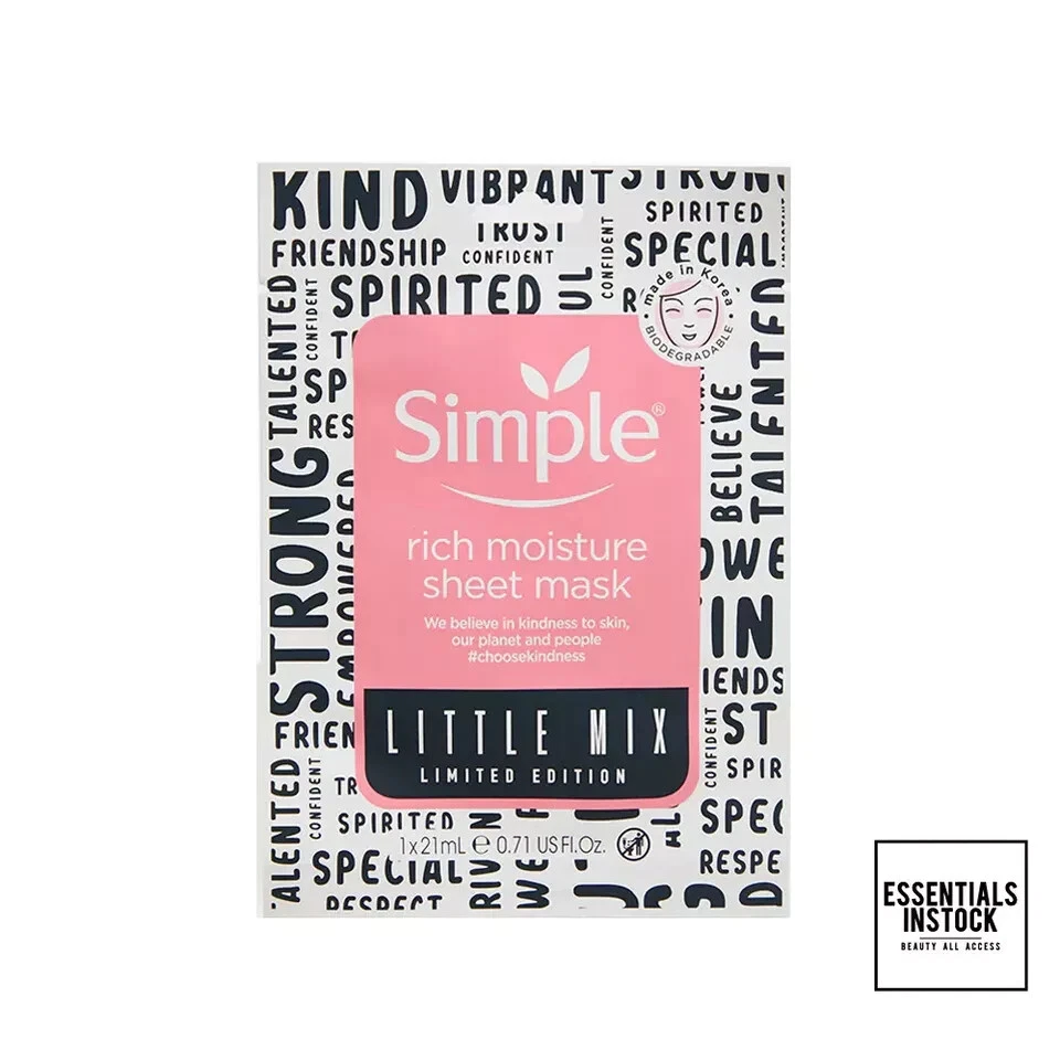 Simple Little Mix Rich Moisture Sheet Mask 21ml - Image 1 of 1
