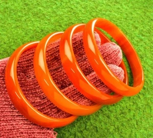 1 Karneelian Achat Armreif Armband Damen Schmuck Naturkristall Durchmesser 65 mm - Bild 1 von 9