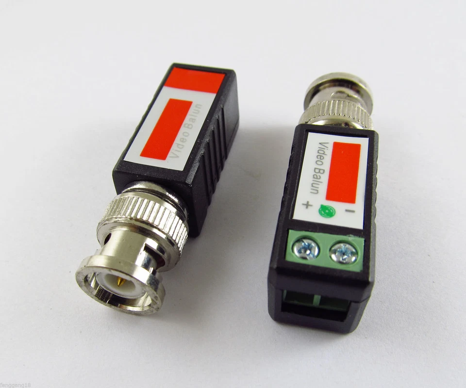 10pcs Coax CAT5 Camera CCTV Passive BNC Video Balun to UTP Transceiver Connector - Image 1 of 1