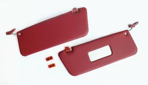 Mercedes-Benz W107 (R107) - Parasoles con Soportes + Clips, BORGOÑA, NUEVO - Imagen 1 de 8