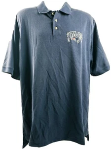 NFL Super Bowl XXXVlll 38 Reebok Polo Size XL Champions Patriots Blue - Picture 1 of 12