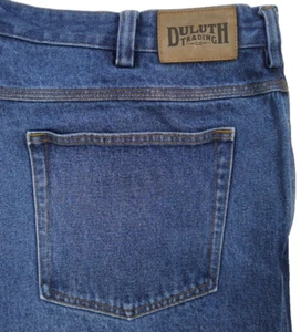 Duluth Trading Co Jeans Mens 42x30 Blue Denim Regular Fit Straight Leg Pants - Picture 1 of 10