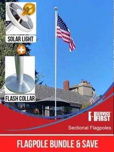 BUNDLE 20' DELTA SECTIONAL (POLE, LIGHT & FLASH COLLAR) - Picture 1 of 13