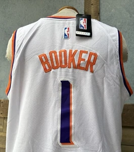 Phoenix Suns Devin Booker #1 Nike White Authentic NBA Jersey NEW Tags Mens 52 - Picture 1 of 14