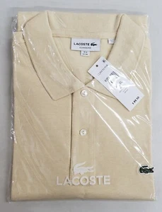 Lacoste Men's Yellow Classic Fit Short Sleeve Polo FR8/ XXXL 100% Cotton NWT - Picture 1 of 5