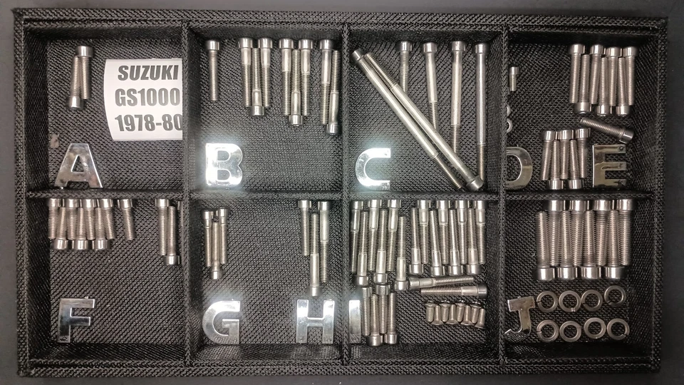 Suzuki GS1000 1978 1979 1980 acero inoxidable pulido pernos de motor transmisión por cadena Foto 1 de 4