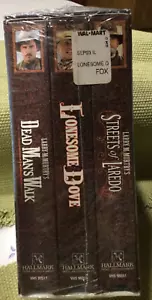 The Lonesome Dove Collection (VHS, 3-Tape Set) NEW IN ORIGINAL SEALED PACK - Picture 1 of 6