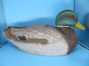Vintage Male Drake Mallard General Fiber Co Ariduk Duck Decoy St Louis No Weight - Picture 1 of 12