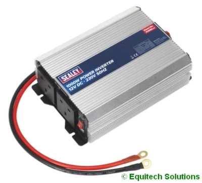 Sealey PI1000 Inverter 1000W 1KW Power 12V DC 230V USB Port Car Caravan - Image 1 of 4