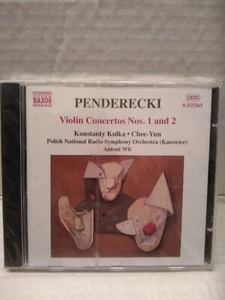 PENDERECKI KULKA/CHEE-YUN/WIT Violin Concertos 1 & 2 CD Naxos UK imp. BRAND NEW - Picture 1 of 3
