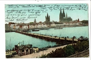 CPA-Carte Postale-Germany-Köln Totalansicht mit Schiffbrücke-1908 VM17846 - Picture 1 of 2