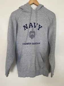 US Navy Naval Academy Crest Hoodie Sweatshirt Small USA Summer Seminar Vintage - Picture 1 of 6
