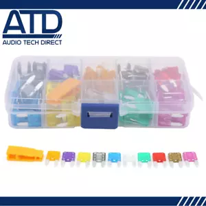 120pcs Mini Blade Fuse Assorted Box Set Removal Puller Tool ATO 2-35 Amp Car Van - Picture 1 of 7