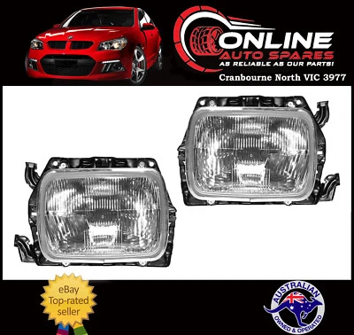 Headlight 7x5 With Bracket PAIR fit Holden Rodeo TF 88-03 head light assembly - image 1 of 2