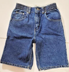 VINTAGE BOYS GAP KIDS JEAN DENIM SHORTS  14 90s Classic Logo EUC - Picture 1 of 1
