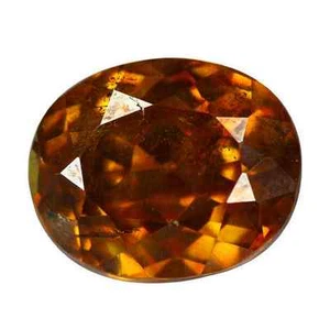 2.74 cts Rare Natural Oval-cut MultiColor/GreenishOrange VS1 Sphalerite (Spain) - Picture 1 of 2
