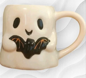 Taza Fantasma Halloween - Linda Taza de Café de Cerámica con Murciélago - Decoración Temporada Espeluznante - Imagen 1 de 6