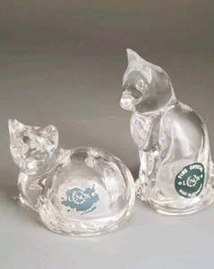 Lenox Kristallklare Katze Salz & Pfefferstreuer Germany Modern Chic Laune - Bild 1 von 9