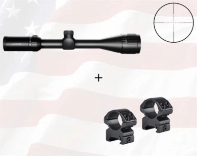 Mira para rifle Hawke Vantage 4-12x40 mm AO retícula mil puntos SFP con anillos de mira - 14141 Foto 1 de 3