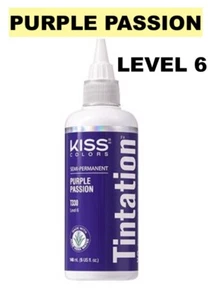 KISS TINTATION Semi-Permanent Hair Color 5 fl oz PURPLE PASSION  T330 Level: 6 - Picture 1 of 1