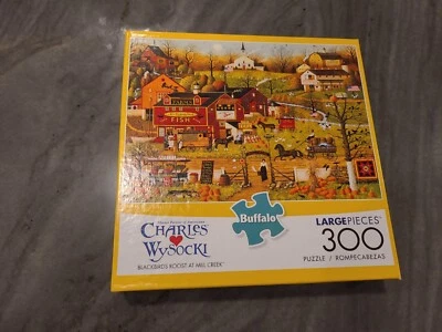 Rompecabezas grande Charles Wysocki Blackbirds Roost At Mill Creek 300 PC nuevo Buffalo Foto 1 de 4