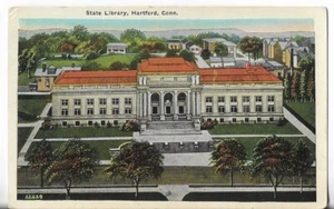 VTG Postcard -  State Library - Hartford, Connecticut - Picture 1 of 2