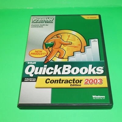Intuit Quickbooks 2003 Premier Contractor Edition Upgrade Only EUC w/Key Code JB - Image 1 of 3