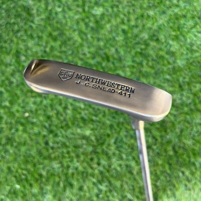Putter Northwestern J.C. Snead 411 hoja diestro 34,5" latón vintage acabado Foto 1 de 4