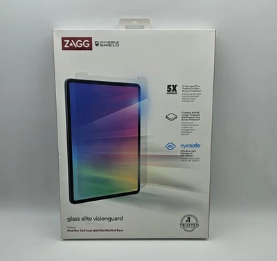 ZAGG (Glass Elite Visionguard) Protector for iPad Pro 12.9 6th/5th/4th/3rd Gen - Image 1 of 2
