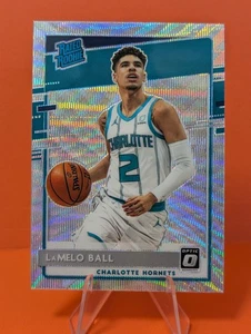 2020-21 Donruss Optic Silver Wave Prizm #153 Lamelo Ball Rated Rookie SP - Imagen 1 de 2