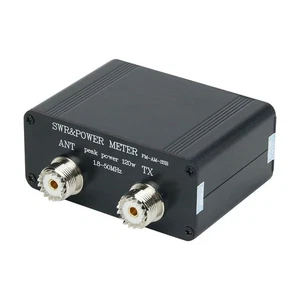 Rechargeable 1000mAh USB C 1.8MHz-50MHz 0.5W-120W FM-AM-SSB SWR Power Meter - Afbeelding 1 van 6